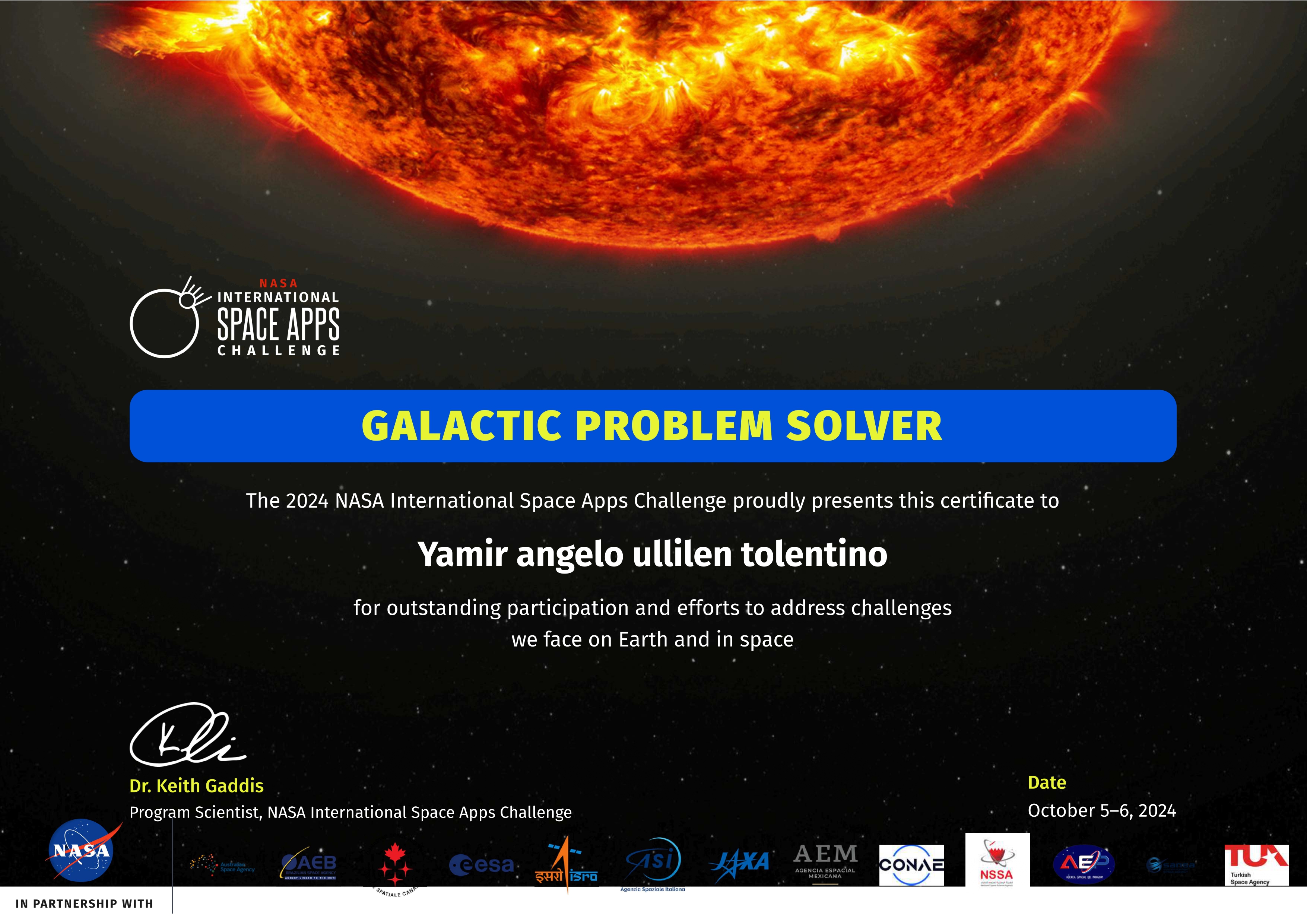 Certificado de Desafío